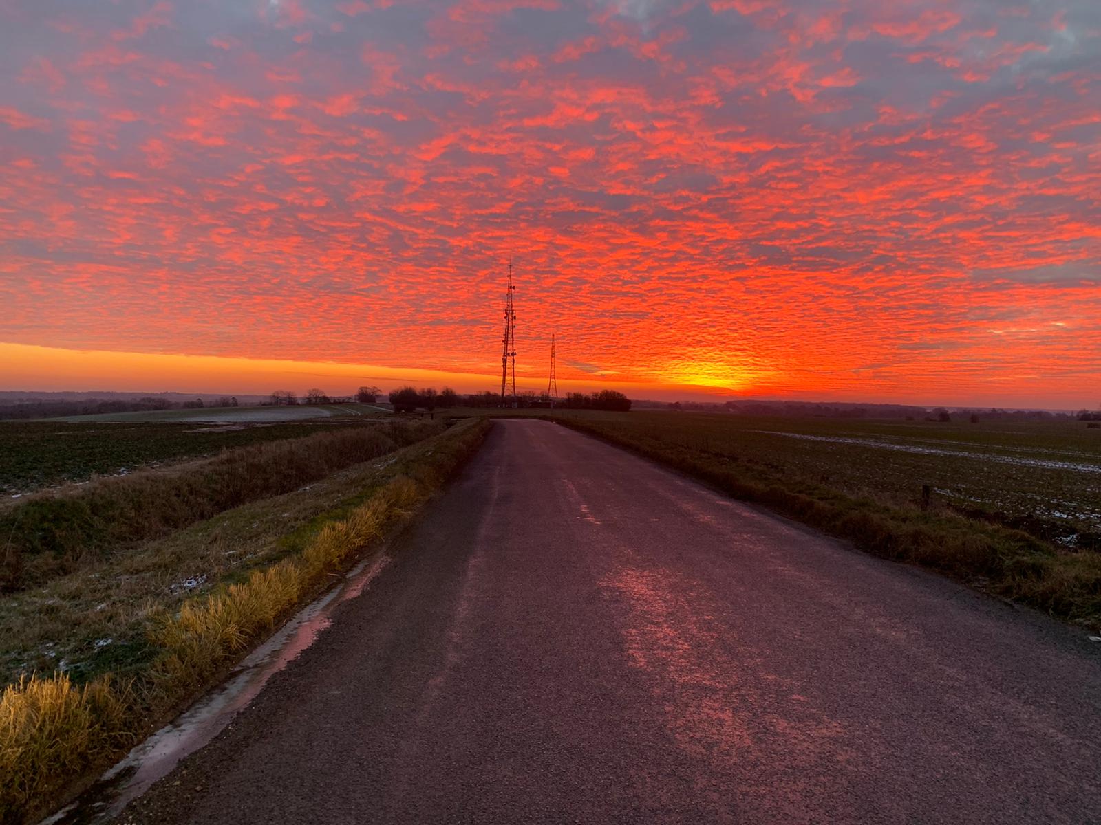 Sunset over the Radio Station